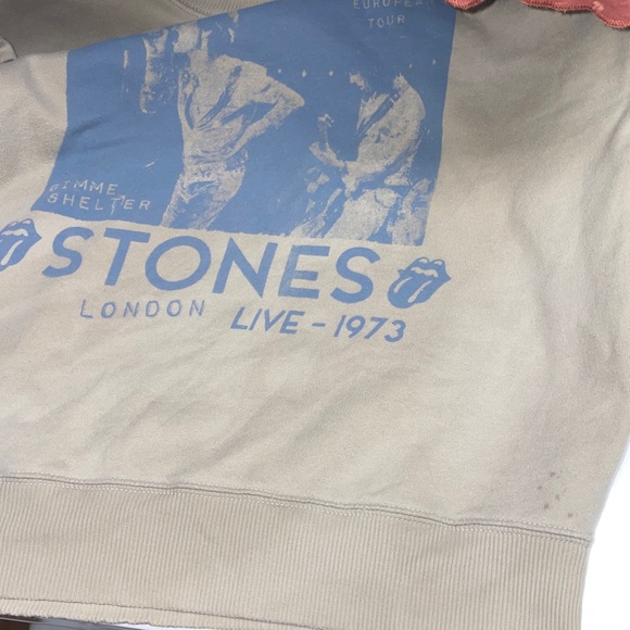 AE Oversized XS Rolling Stones Graphic Sweatshirt - Picture 7 of 7